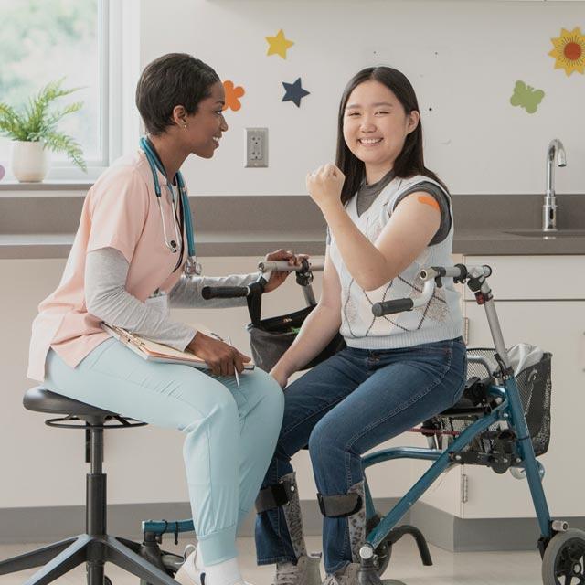 Common Questions-adolescent getting vaccine at doctor's office